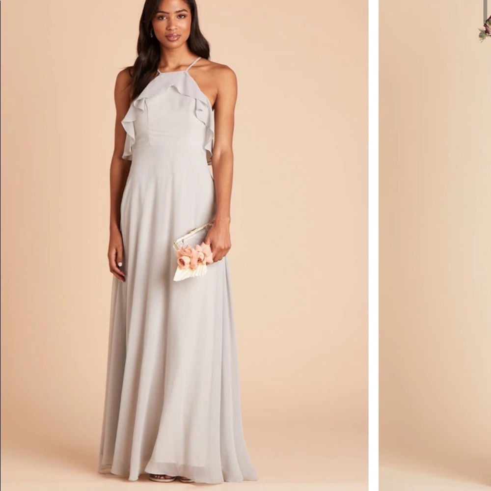 Birdy Grey bridesmaid dress; style is JULES, color DOVE GREY, size SMALL (2-4)